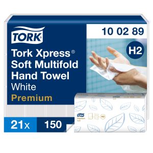 Tork Xpress® 3150 Soft Multifold Hand Towels White H2