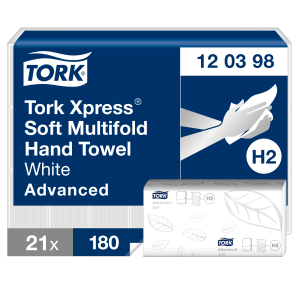 Tork Xpress® 2700 Soft Multifold Hand Towels White H2