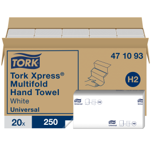Tork Xpress® 5000 Multifold Hand Towels White H2