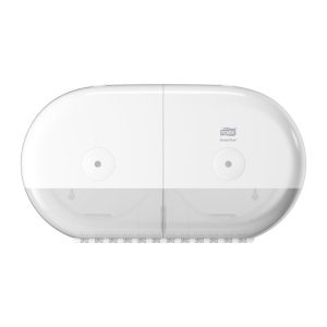 Tork SmartOne® Mini Twin Toilet Roll Dispenser White T9