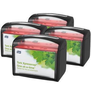 Tork XpressNap Tabletop Napkin Dispenser, Black