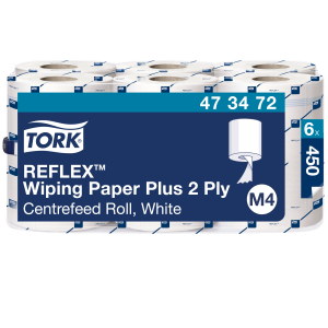 Tork Reflex™ centerfeed Roll, M4, White 2 Ply
